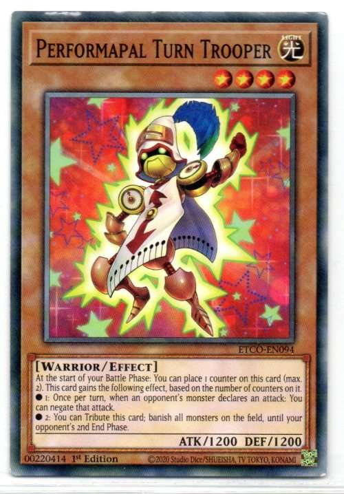 Yu-Gi-Oh! - Performapal Turn Trooper - 1st Ed/Common - Eternity Code (ETCO-EN094)