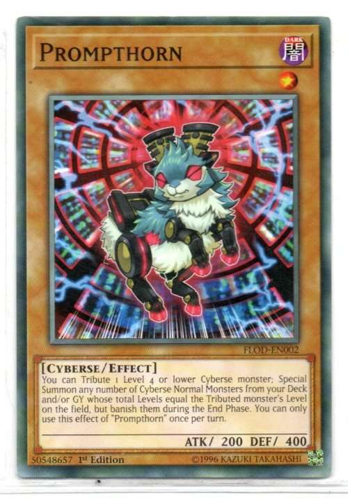 Yu-Gi-Oh! - Prompthorn - 1st Ed/Common - Flames of Destruction (FLOD-EN002)