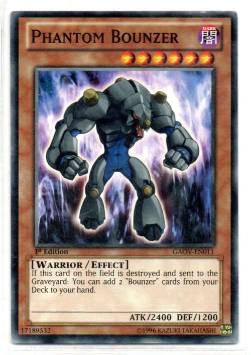 Yu-Gi-Oh! - Phantom Bounzer - 1st Ed/Common - Galactic Overlord (GAOV-EN011)