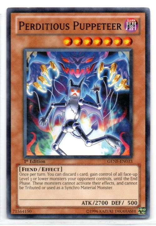 Yu-Gi-Oh! - Perditious Puppeteer - 1st Ed/Common - Generation Force (GENF-EN033)