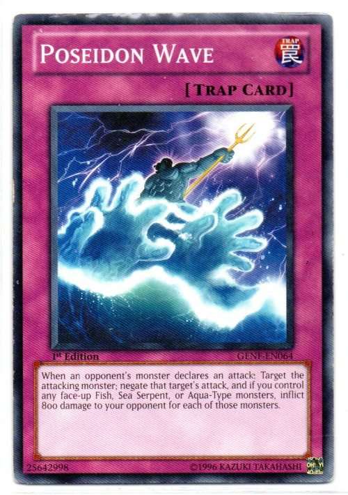 Yu-Gi-Oh! - Poseidon Wave  - 1st Ed/Common - Generation Force (GENF-EN064)