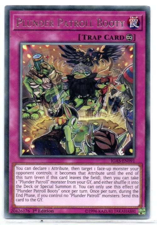 Yu-Gi-Oh! - Plunder Patroll Booty - 1st Ed/Rare - Ignition Assault (IGAS-EN091)