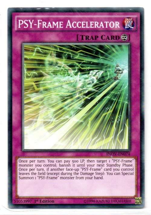 Yu-Gi-Oh! - PSY-Frame Accelerator - 1st Ed/Common - Invasion: Vengeance (INOV-EN074)