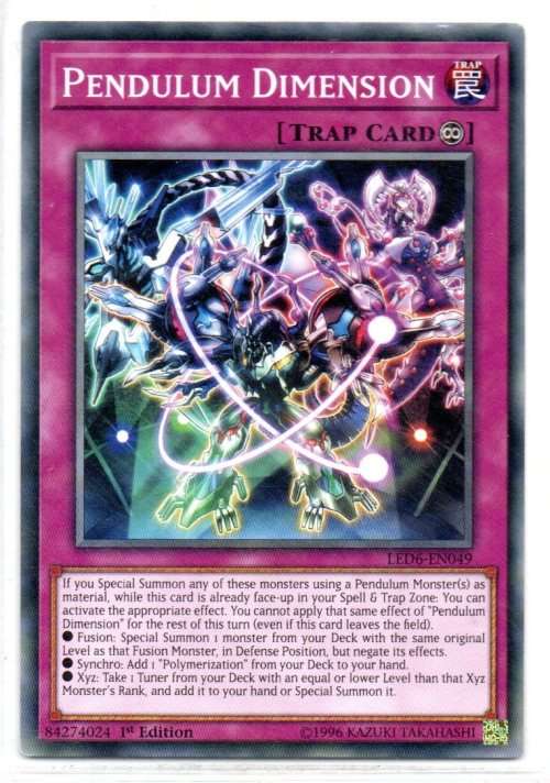 Yu-Gi-Oh! - Pendulum Dimension - 1st Ed/Common - Legendary Duelists: Magical Hero (LED6-EN049)