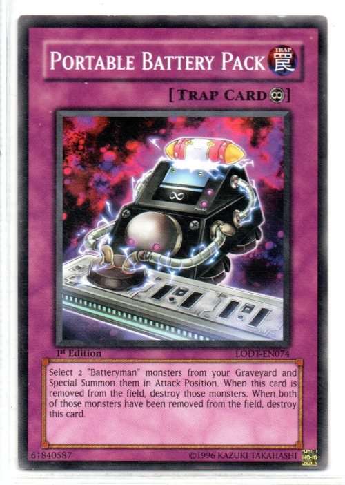 Yu-Gi-Oh! - Portable Battery Pack - 1st Ed/Common - Light of Destruction (LODT-EN074)
