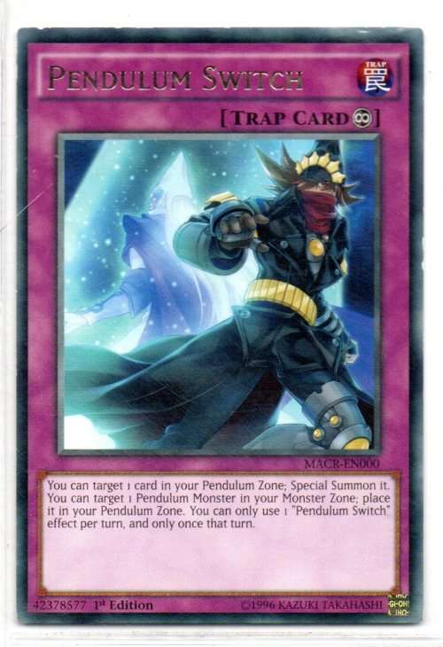Yu-Gi-Oh! - Pendulum Switch - 1st Ed/Rare - Maximum Crisis (MACR-EN000)