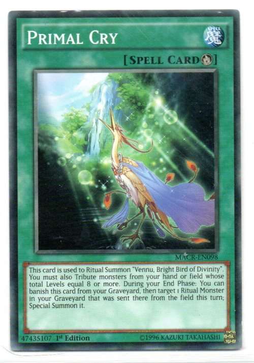 Yu-Gi-Oh! - Primal Cry - 1st Ed/Common - Maximum Crisis (MACR-EN098)