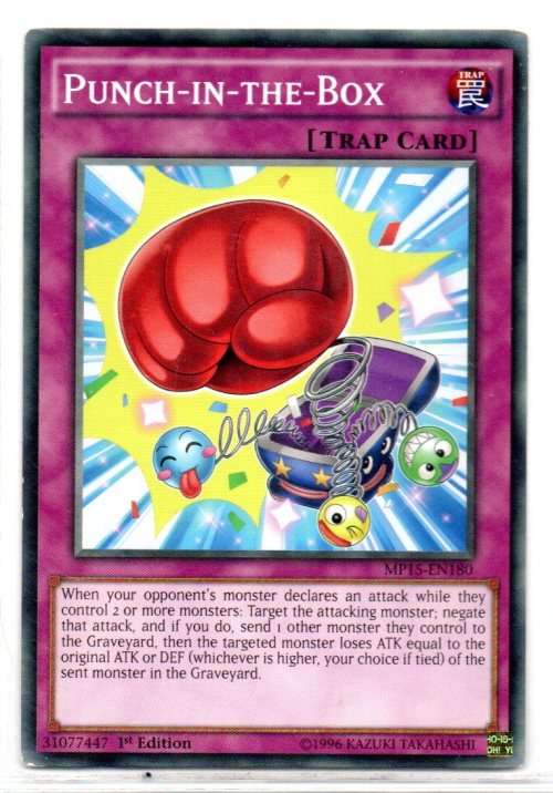 Yu-Gi-Oh! - Punch-in-the-Box - 1st Ed/Common - 2015 Mega-Tin Mega Pack (MP15-EN180)