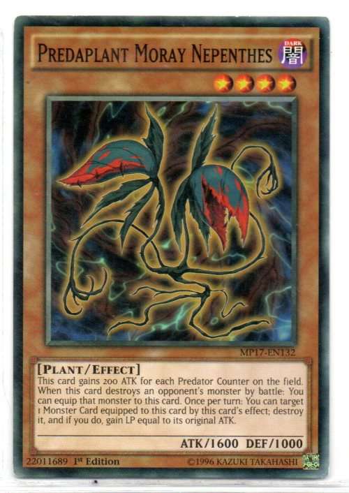 Yu-Gi-Oh! - Predaplant Moray Nepenthes - 1st Ed/Common - 2017 Mega-Tin Mega Pack (MP17-EN132)