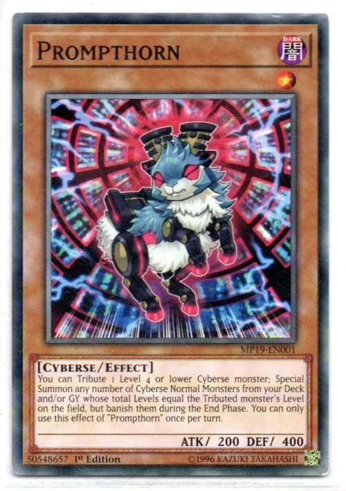 Yu-Gi-Oh! - Prompthorn - 1st Ed/Common - 2019 Gold Sarcophagus Tin Mega Pack (MP19-EN001)
