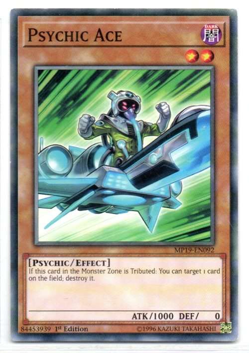 Yu-Gi-Oh! - Psychic Ace - 1st Ed/Common - 2019 Gold Sarcophagus Tin Mega Pack (MP19-EN092)