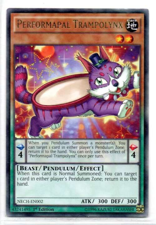 Yu-Gi-Oh! - Performapal Trampolynx - 1st Ed/Rare - The New Challengers (NECH-EN002)