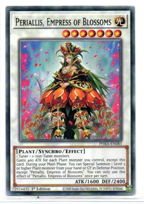 Yu-Gi-Oh! - Periallis, Empress of Blossoms - 1st Ed/Common - Phantom Rage (PHRA-EN083)