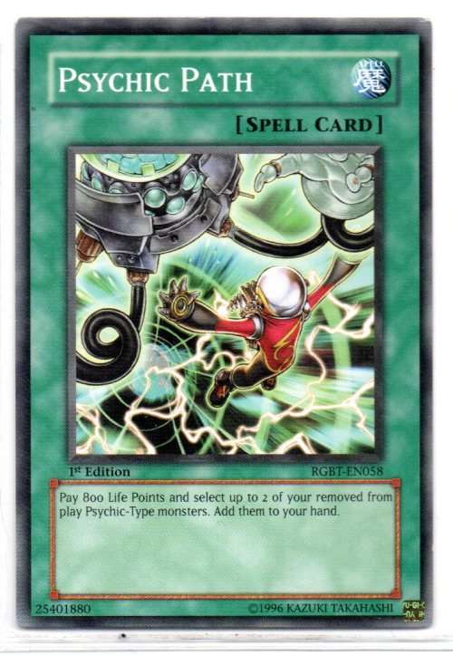 Yu-Gi-Oh! - Psychic Path - 1st Ed/Common - Raging Battle (RGBT-EN058)