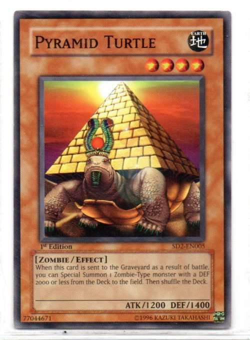 Yu-Gi-Oh! - Pyramid Turtle - 1st Ed/Common - Structure Deck: Zombie Madness (SD2-EN005)
