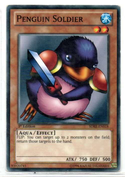 Yu-Gi-Oh! - Penguin Soldier - 1st Ed/Common - Realm of the Sea Emperor Structure Deck (SDRE-EN018)