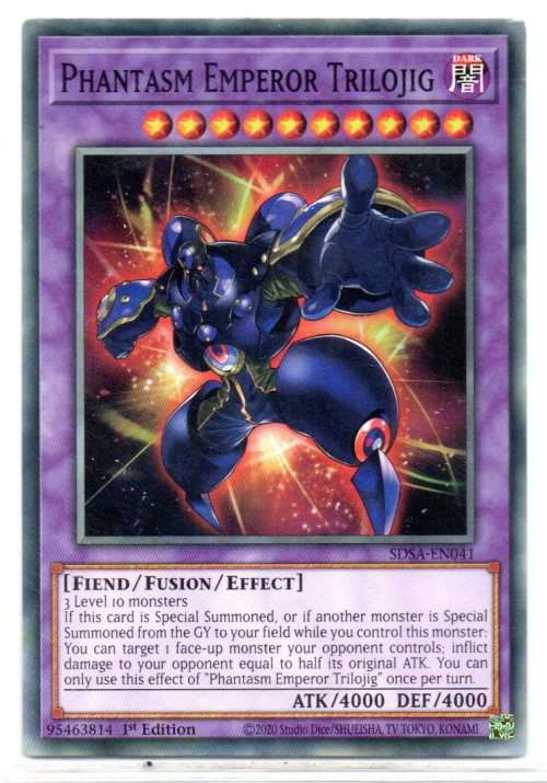 Yu-Gi-Oh! - Phantasm Emperor Trilojig - 1st Ed/Common - Structure Deck: Sacred Beasts (SDSA-EN041)