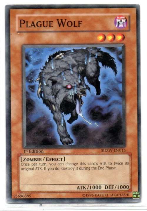 Yu-Gi-Oh! - Plague Wolf - 1st Ed/Common - Zombie World Structure Deck (SDZW-EN015)