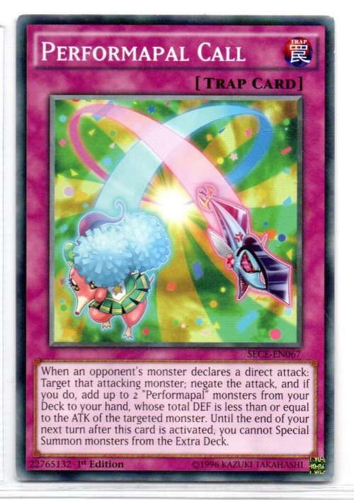Yu-Gi-Oh! - Performapal Call - 1st Ed/Common - Secrets of Eternity (SECE-EN067)