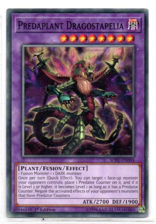Yu-Gi-Oh! - Predaplant Dragostapelia - 1st Ed/Common - Soul Fusion (SOFU-EN094)