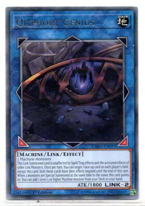 Yu-Gi-Oh! - Qliphort Genius - 1st Ed/Rare - Extreme Force (EXFO-EN095)