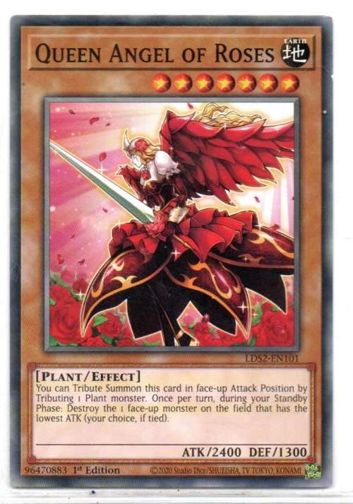 Yu-Gi-Oh! - Queen Angel of Roses - 1st Ed/Common - Legendary Duelists: Season 2 (LDS2-EN101)