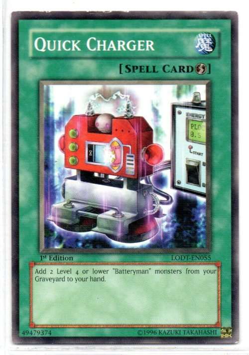 Yu-Gi-Oh! - Quick Charger - 1st Ed/Common - Light of Destruction (LODT-EN055)