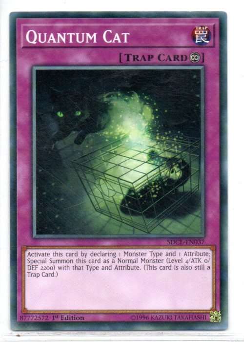 Yu-Gi-Oh! - Quantum Cat - 1st Ed/Common - Structure Deck: Cyberse Link (SDCL-EN037)