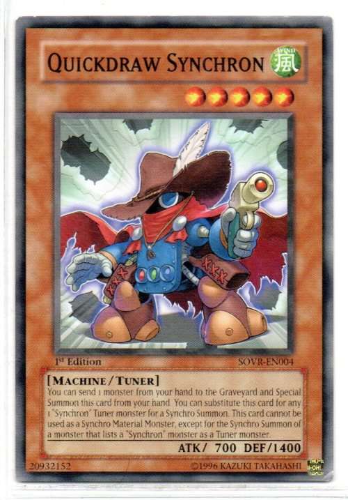 Yu-Gi-Oh! - Quickdraw Synchron - 1st Ed/Common - Stardust Overdrive (SOVR-EN004)