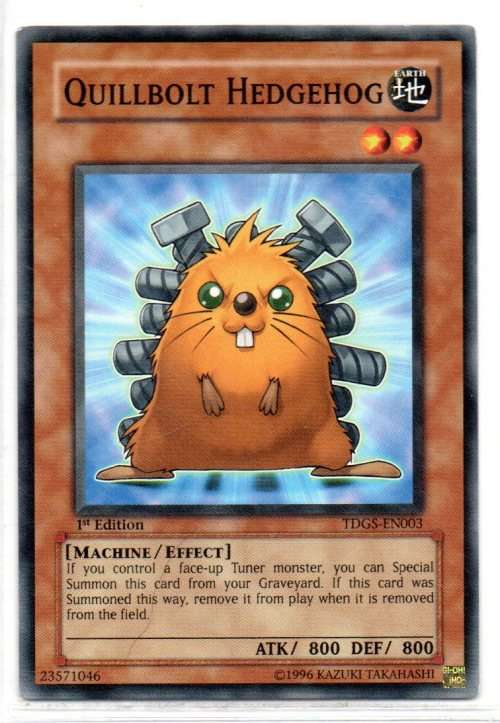 Yu-Gi-Oh! - Quillbolt Hedgehog - 1st Ed/Common - The Duelist Genesis (TDGS-EN003)