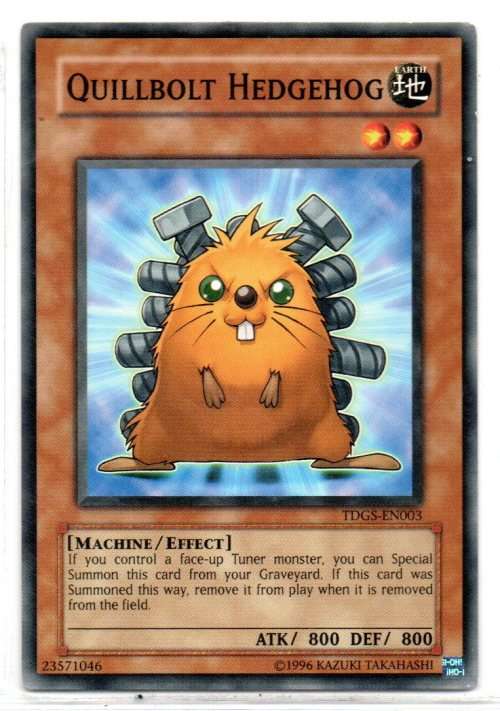 Yu-Gi-Oh! - Quillbolt Hedgehog - Common - The Duelist Genesis (TDGS-EN003)