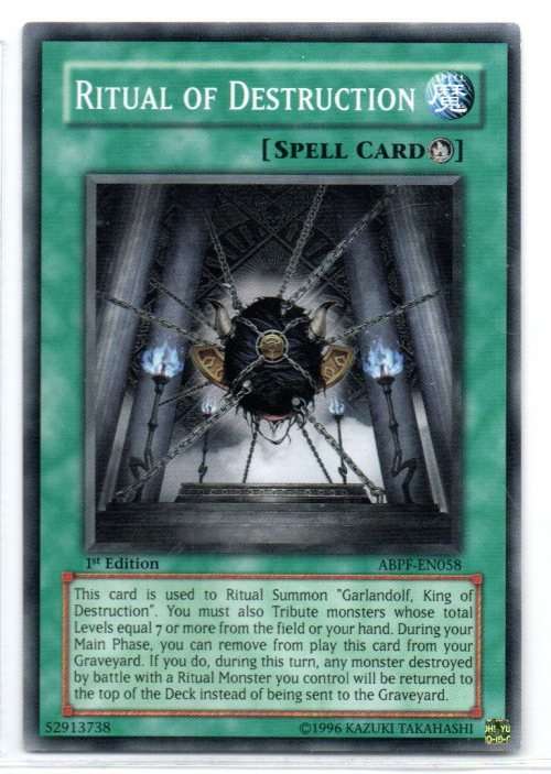 Yu-Gi-Oh! - Ritual of Destruction - 1st Ed/Common - Absolute Powerforce (ABPF-EN058)