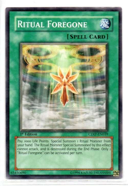 Yu-Gi-Oh! - Ritual Foregone - 1st Ed/Common - Cyberdark Impact (CDIP-EN039)