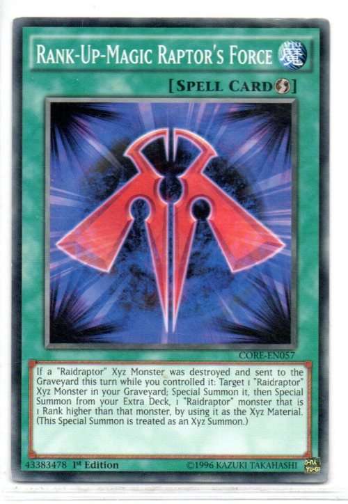 Yu-Gi-Oh! - Rank-Up-Magic Raptor`s Force - 1st Ed/Common - Clash of Rebellions (CORE-EN057)