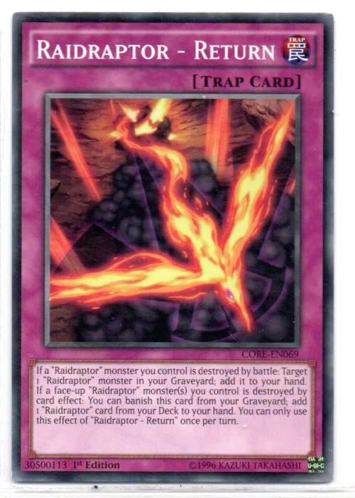 Yu-Gi-Oh! - Raidraptor - Return - 1st Ed/Common - Clash of Rebellions (CORE-EN069)