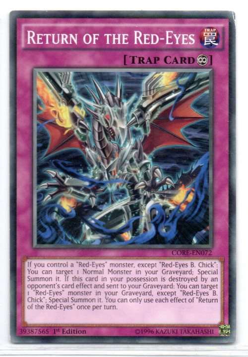 Yu-Gi-Oh! - Return of the Red-Eyes - 1st Ed/Common - Clash of Rebellions (CORE-EN072)