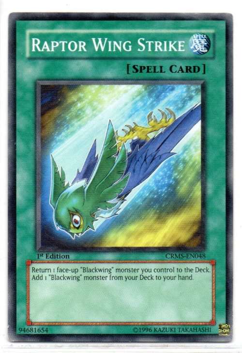 Yu-Gi-Oh! - Raptor Wing Strike - 1st Ed/Common - Crimson Crisis (CRMS-EN048)