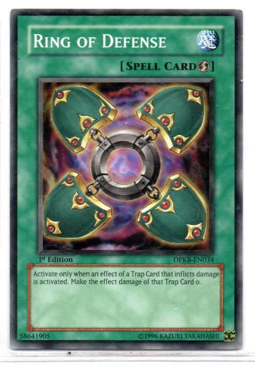 Yu-Gi-Oh! - Ring of Defense - 1st Ed/Common - Duelist Pack: Kaiba (DPKB-EN034)