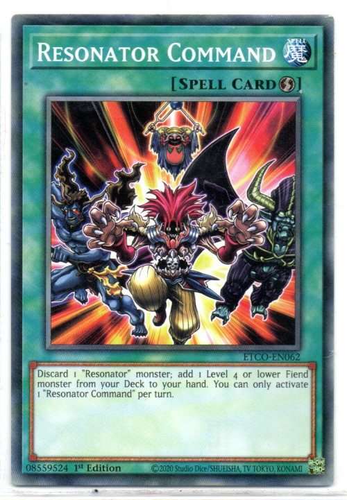 Yu-Gi-Oh! - Resonator Command - 1st Ed/Common - Eternity Code (ETCO-EN062)