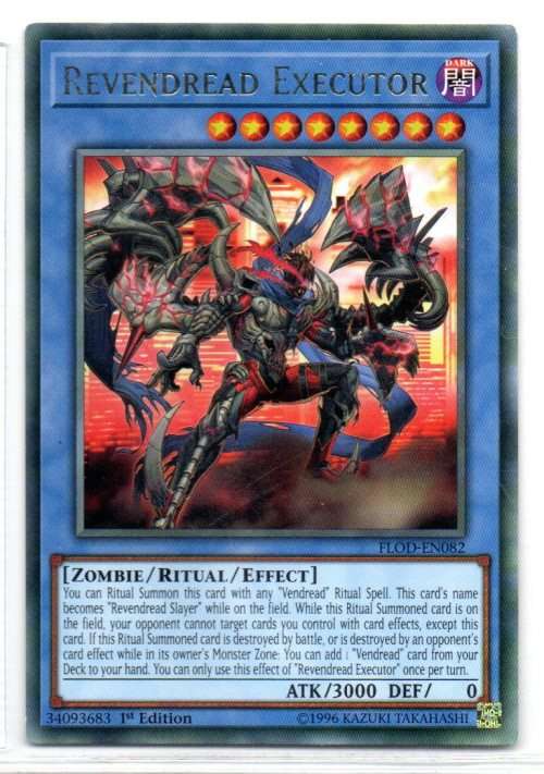 Yu-Gi-Oh! - Revendread Executor - 1st Ed/Rare  - Flames of Destruction (FLOD-EN082)