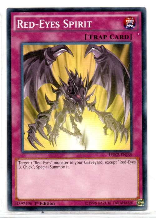 Yu-Gi-Oh! - Red-Eyes Spirit - 1st Ed/Common - Legendary Decks II (LDK2-ENJ35)