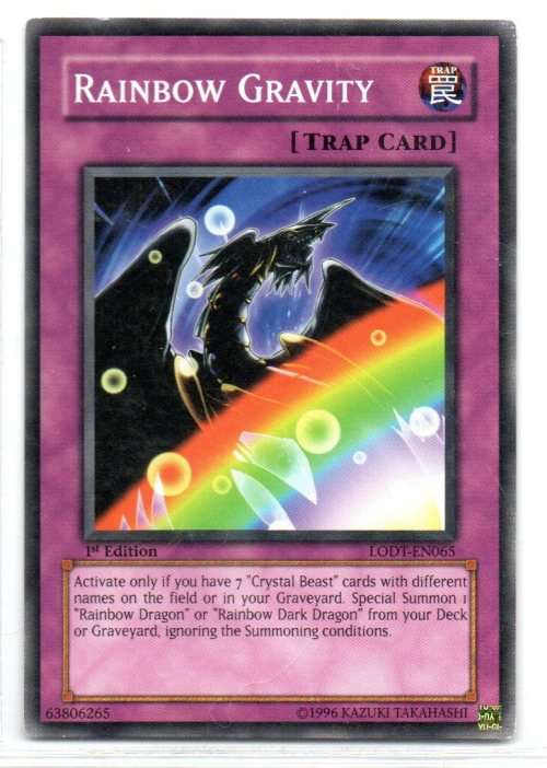 Yu-Gi-Oh! - Rainbow Gravity - 1st Ed/Common - Light of Destruction (LODT-EN065)