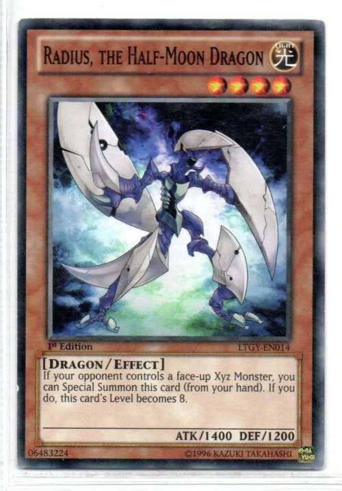 Yu-Gi-Oh! - Radius, the Half-Moon Dragon - 1st Ed/Common - Lord of the Tachyon Galaxy (LTGY-EN014)