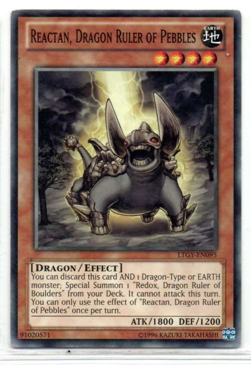 Yu-Gi-Oh! - Reactan, Dragon Ruler of Pebbles - Common - Lord of the Tachyon Galaxy (LTGY-EN095)