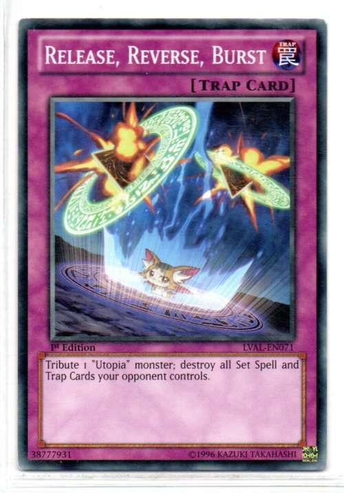Yu-Gi-Oh! - Release, Reverse, Burst - 1st Ed/Common - Legacy of the Valiant (LVAL-EN071)