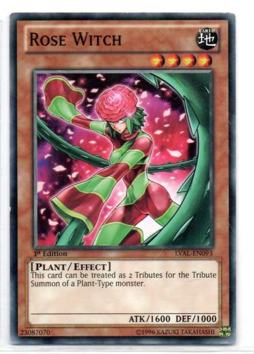 Yu-Gi-Oh! - Rose Witch - 1st Ed/Common - Legacy of the Valiant (LVAL-EN093)