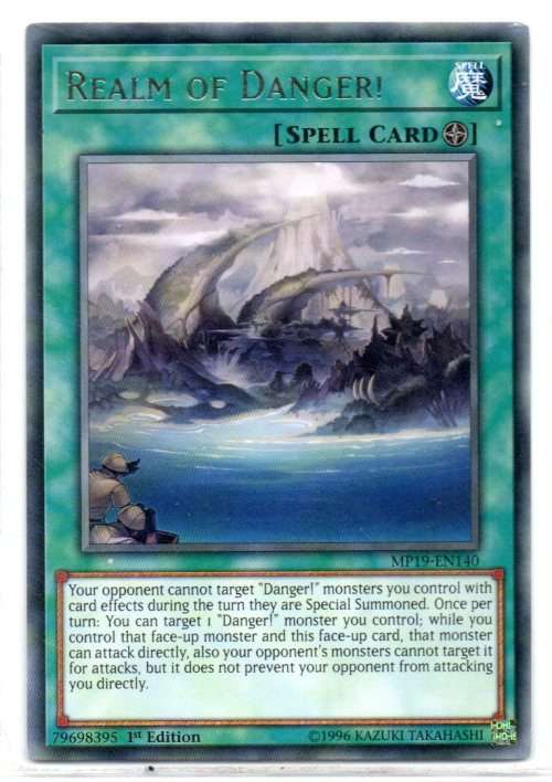 Yu-Gi-Oh! - Realm of Danger! - 1st Ed/Rare - 2019 Gold Sarcophagus Tin Mega Pack (MP19-EN140)