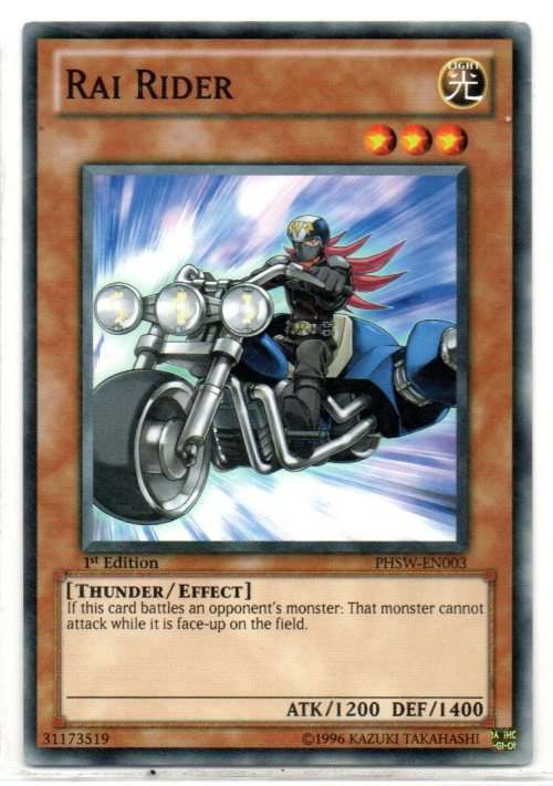 Yu-Gi-Oh! - Rai Rider - 1st Ed/Common - Photon Shockwave (PHSW-EN003)