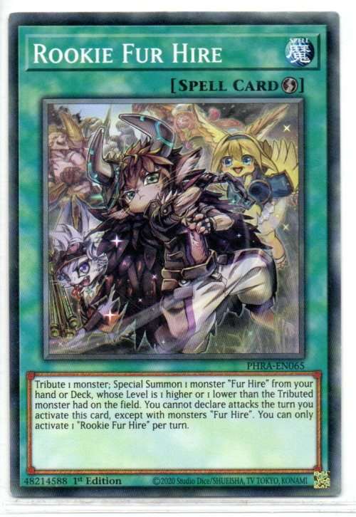 Yu-Gi-Oh! - Rookie Fur Hire - 1st Ed/Common - Phantom Rage (PHRA-EN065)