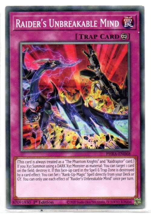 Yu-Gi-Oh! - Raider`s Unbreakable Mind - 1st Ed/Common - Phantom Rage (PHRA-EN068)